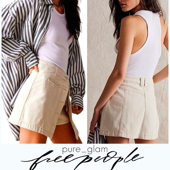 Free People skort in denim - Picture 4 of 4